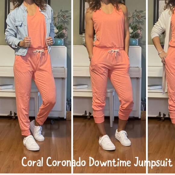 Zyia coral jumpsuit - Picture 1 of 10